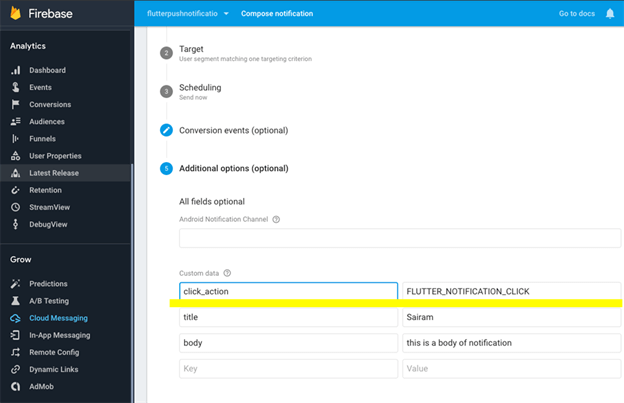 Flutter Push Notification Using Firebase